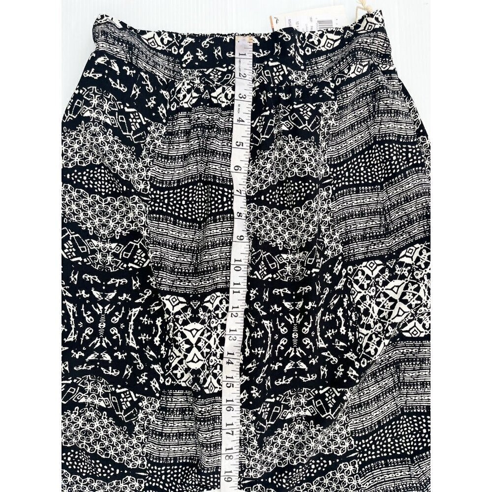 Rusty White Black Printed Casual Lightweight Grage Pants Size M - Picture 5 of 16